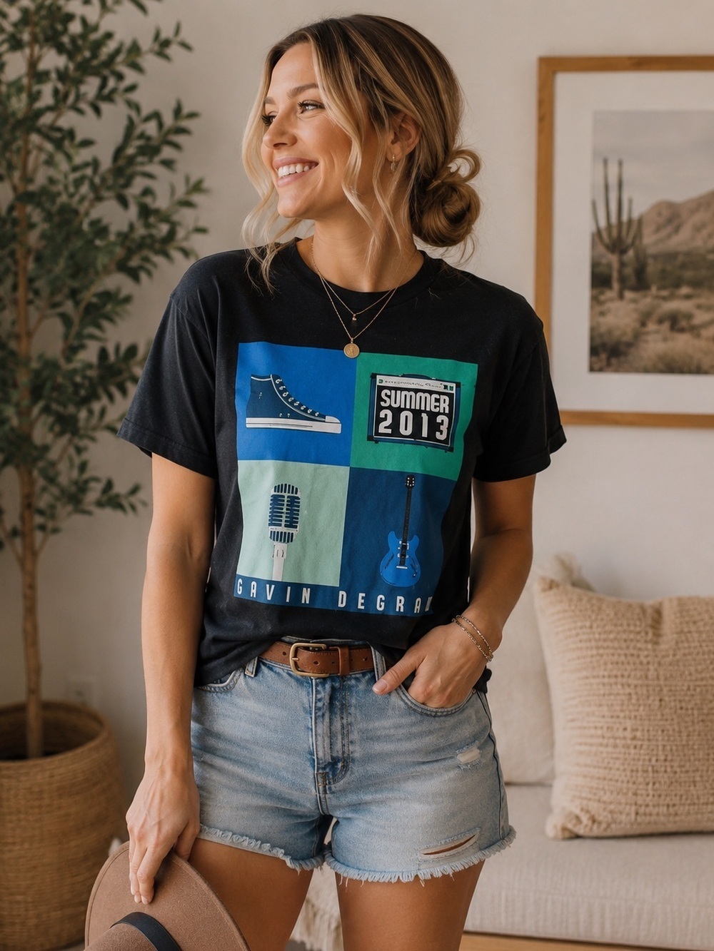 Gavin DeGraw y2k Summer 2013 Band Tour T-Shirt S